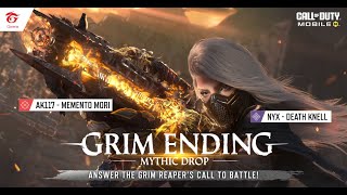 Grim Ending Mythic Drop  Garena Call of Duty Mobile [upl. by Nanci]