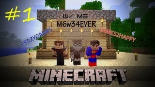 ماينكرافت مع عبدالله واسماعيل 1 MinecraftWGAMES2HAPPY  CRAZYGAMES 1 [upl. by Ahsertal257]