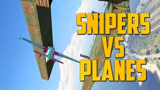 SNIPERS VS PLANES GTA V Online PC [upl. by Eeladnerb585]