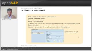 CVI synchronization CVI load tool  U7  SAP S4HANA Conversion [upl. by Eugilegna]