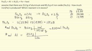 Calculate Mass of Product Formed Example [upl. by Therese10]