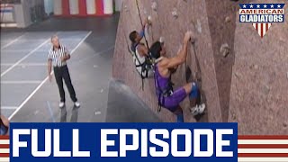 Gladiators Left In The Dust During Event The Wall  American Gladiators  Full Episode  S04E18 [upl. by Sewel390]