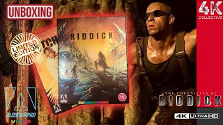 The Chronicles of Riddick Arrow Video 3 disc 4K UltraHD Bluray Limited Edition Unboxing [upl. by Nicholson]