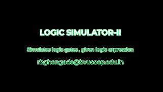 LOGIC SIMULATORS by Prof Dr R B  Ghongade [upl. by Kimmie]