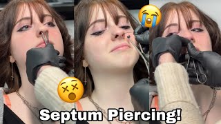 I Got My SEPTUM PIERCED  Vlog [upl. by Kalindi871]