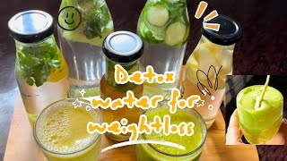 7 Best Detox Drinks Episode 1 of weight loss series detox [upl. by Akemak]