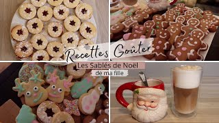 Recettes pour un Goûter Sablés de Noël simple rapide efficace [upl. by Arykat613]