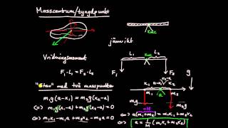 Tillämpningar av integraler del 10  masscentrum introduktion och härledning av formel [upl. by Misak19]