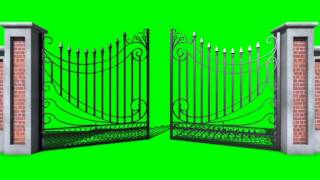 Green Screen Cancello Gate Open  Footage PixelBoom [upl. by Libys]