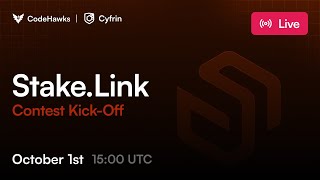 Stakelink Chainlink integrated liquid staking  Live Competition Kickoff [upl. by Seward268]