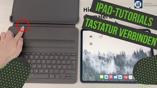 iPadTutorials  Tastatur verbinden  Logitech Smart Folio [upl. by Ahsimin896]