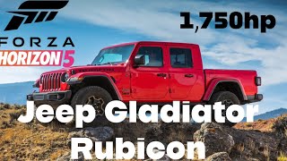 Jeep Gladiator Rubicon 1750hp  Forza Horizon 5 [upl. by Massab]