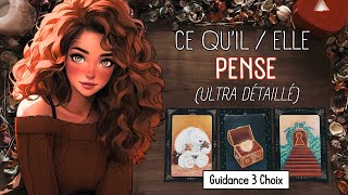 💋 Ce Quil  Elle Pense Ultra Détaillé❤️🥰 Guidance Sentimentale 3 Choix [upl. by Borer]