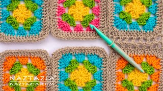 HOW to JOIN GRANNY SQUARES in CROCHET  5 Different Ways of Connecting by Naztazia [upl. by Yaniv]