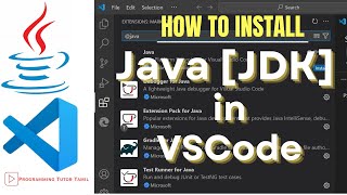 How To install JAVA in VSCode on Windows 1011  JDK 17 Download ProgrammingTutorTamil [upl. by Zobe53]