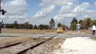 Pinsly Railroad Rail Speeders SB from Ocala into Silver Springs ShoresCandler FL Part 1 of 2 [upl. by Larena]