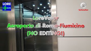 LOREVATOR SHORT Aeroporto di RomaFiumicino  1x 1991 Schindler S mod Schindler  LORE ➕️ [upl. by Graehl]