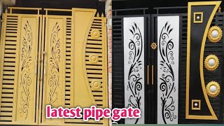 modern gate design for home 2024 ll latest pipe gate design ll Ms metal gate ll [upl. by Enilkcaj264]