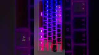 This is the brightest RGB keyboard  Machineke K500 B61 shorts [upl. by Ahsillek]