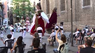 Ballada dels Gegants de Sitges I a les Festes Quinquennals dels Gegants del Pi 2021 [upl. by Martel5]