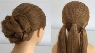 Easy Hairstyle long hair for party or wedding  Hairstyles for girls amalhermuz [upl. by Justin]