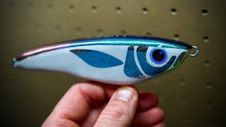 Making a FLOATING STICKBAIT from Cedar DIY LURE Build [upl. by Oznole320]