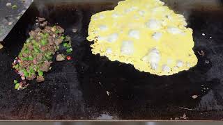 First omelette on Blackstone griddle [upl. by Won]