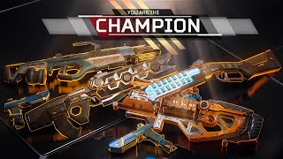 Winning with EVERY LEGENDARY GOLD GUN in Apex Legends [upl. by Mutat]