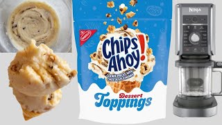 Ninja Creami Deluxe Chips Ahoy Ice Cream using dessert toppings [upl. by Inkster]