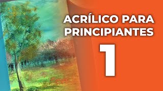 ¡MI PRIMER VÍDEO  Clase con acrílico para principiantes 1  👩‍🏫🎨 [upl. by Rae]