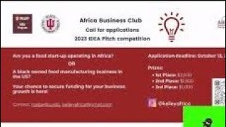 Grant Opportunity For African Entrepreneurs  Deadline In October 2023 [upl. by Macswan]