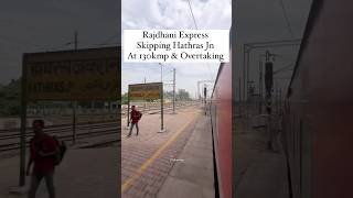 SEALDAH RAJDHANI EXPRESS SKIPPING HATHRAS JN AT 130 KM [upl. by Refenej]