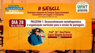 LIVE I Desenvolvimento metalinguístico e organização curricular para o ensino de português [upl. by Dixie]