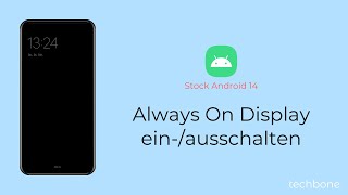 Always On Display einschalten oder ausschalten Android 14 [upl. by Muiram947]