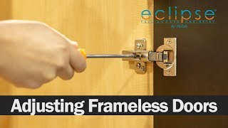 How to Adjust Your Cabinet Doors Eclipse Cabinetry™ [upl. by Erek769]