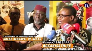 La 5ème édition du Grand Carnaval de Dakar met à lhonneur le thème  quotPATRIMOINE ET TRANSMISSIONquot [upl. by Arahsit]