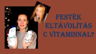 Hajfesték eltávolítás C vitaminnal [upl. by Ehsiom]