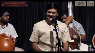 Ramakrishnan Murthy  Classical Arts Society Houston Aug 2021 [upl. by Ahsile]