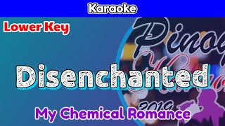 Disenchanted by My Chemical Romance Karaoke  Lower Key [upl. by Venterea]