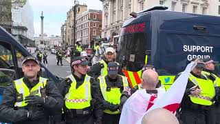 POLICE CLASH WITH BRITISH PATRIOTS CELEBRATING ST GEORGES DAY2 tier policing  ukpolice british [upl. by Andi]