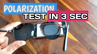 How to Test Any Sunglasses Polarization within 3 Seconds [upl. by Lindon]