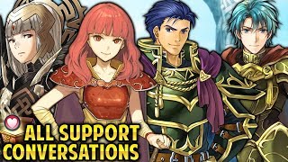 Forging Bonds Brave Veronica Hector Celica amp Ephraim All Support Conversations  FEH [upl. by Vanthe]