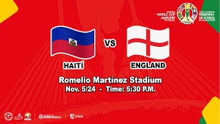 🔴 HAITI VS ENGLAND  Group B  WAFF Amputee Football Womens World Cup 2024 [upl. by Troyes]