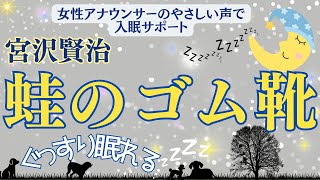 【🌛ぐっすり眠れる優しいおやすみ朗読】 元TBS系列局アナウンサーampナレーター 佐藤くみこ昔話名作小説amp文豪文学熟睡睡眠女性オーディオブック読み聞かせ蛙のゴム靴宮澤賢治 [upl. by Netsirhk]