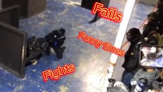 AIRSOFT FAILS FIGHTS AND FUNNY MOMENTS [upl. by Yevad]