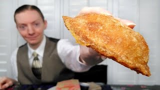 Taco Bells NEW Cheesy Chicken Crispanada Review [upl. by Hsejar]