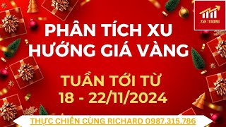 Phân tích xu hướng giá vàng tuần tới từ 18  22112024 [upl. by Vona579]