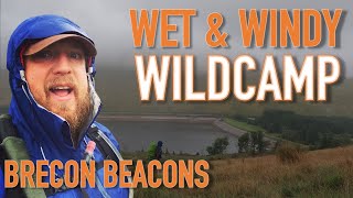 Wild Camping In The Rain  Brecon Beacons  Zephyros Compact 1  Fan Fawr Summit [upl. by Illehs]