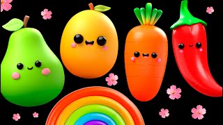 BABY FRUIT DANCING In the Spring 🌷🌷🌷 SENSORY VIDEO 🌈💐🌹🌼 [upl. by Onin]