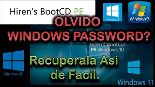 Recuperar clave de Windows con Hiren’s BootCD PE Facil y rapido [upl. by Amann]